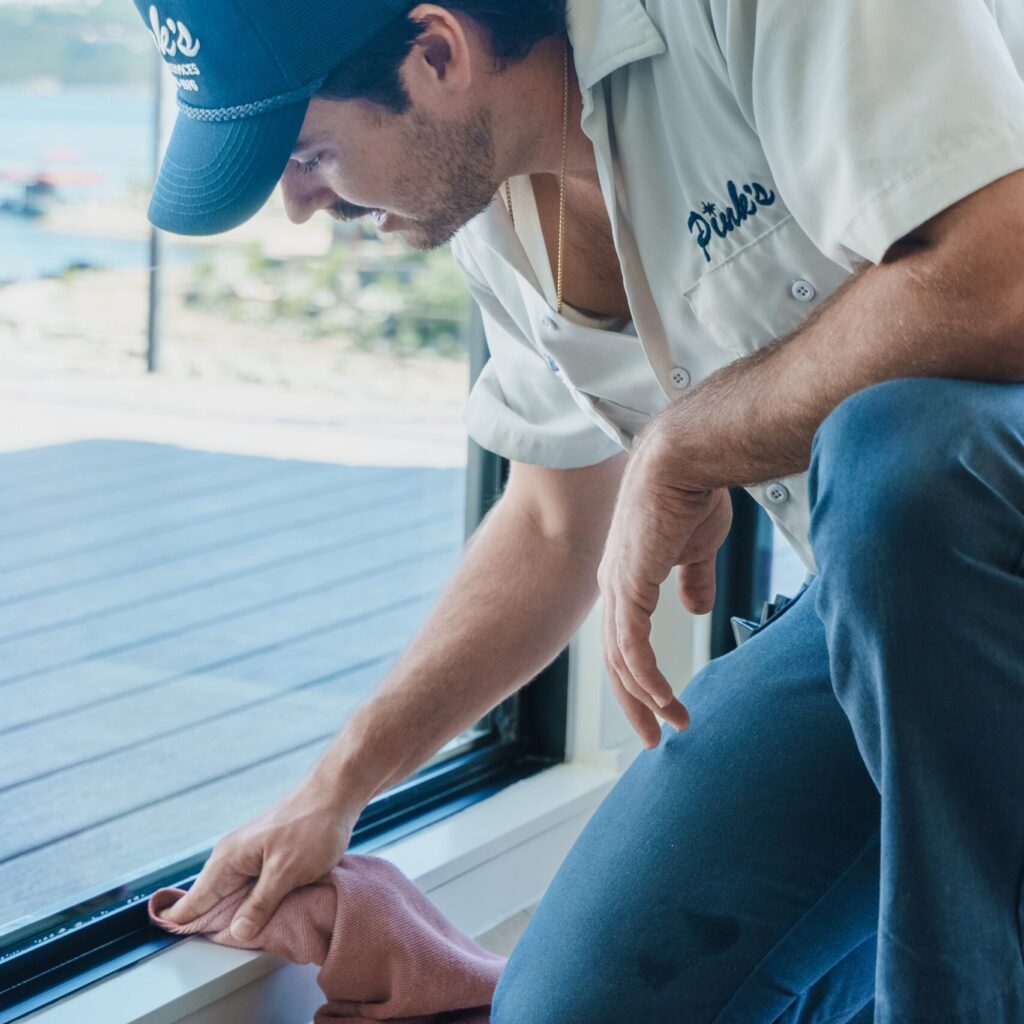 Track cleaning by Green Window Services