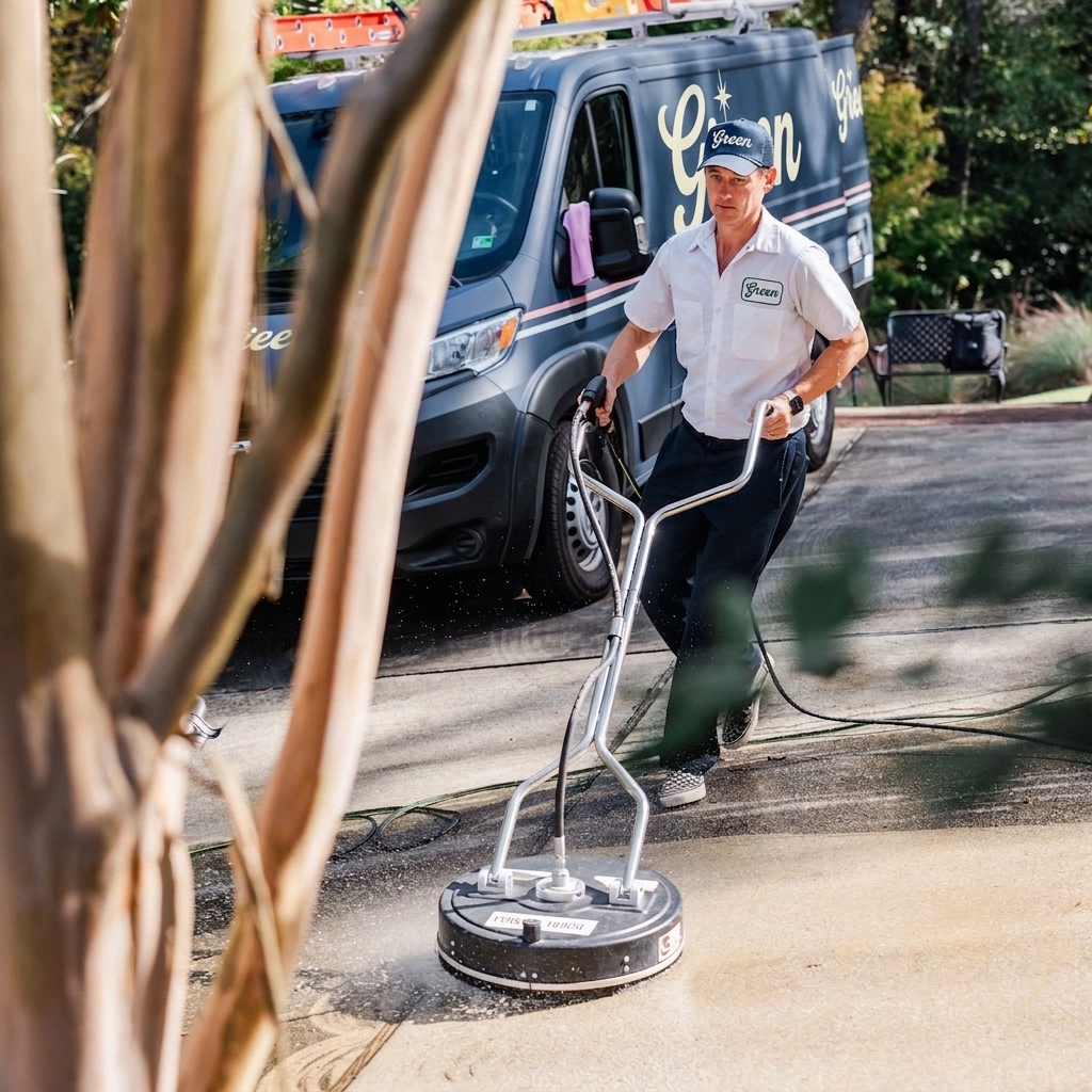 Power washing by Green Window Services